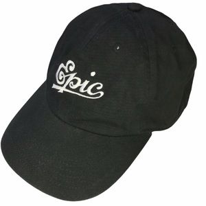 EPIC RECORDS Logo NEW Black Hat Baseball Adjustable NEW